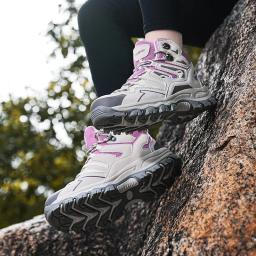 Sapatos de escalada respiráveis para mulheres e homens, Botas ao ar livre, Botas de caminhada unissex, impermeável, ao ar livre, 2024 - Image 6