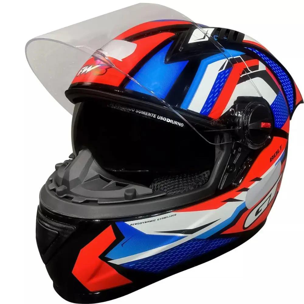 Capacete  FW3 GT Racing Bolt Design Com Narigueira - Image 1