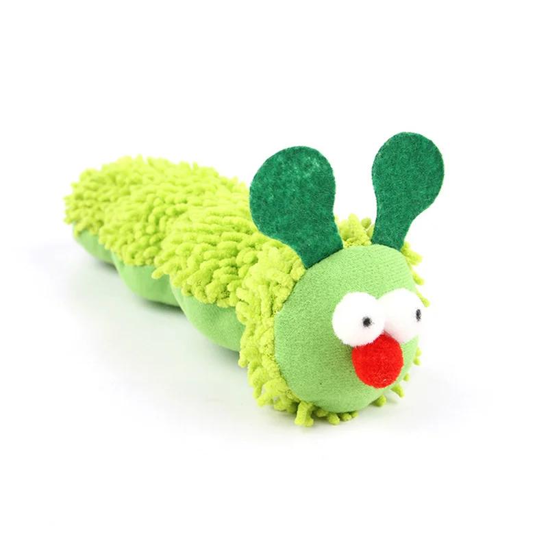 Caterpillar Shaped Plush Toy Cat, Contém Catnip, auto prazer, alívio do tédio, jogo interativo, Pet Supplies, Novo - Image 1