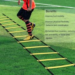 Agilidade Escada com Saco De Armazenamento, Equipamento De Treino De Velocidade, Futebol, Fitness, Pés De Treino, Escada - Image 4