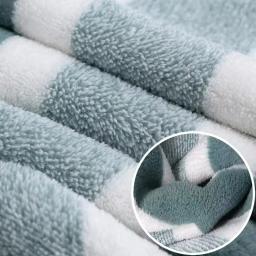 Listrado Padrão Toalha De Banho Set, Toalha De Mão Macia, Secagem Rápida, Toalhas Absorventes Para Banheiro - Image 2