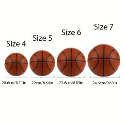 1pc oficial adulto adolescente basquete-marrom tamanho 4/5/6/7 basquete-borracha durável interior/exterior bola de jogo profissional - Image 4
