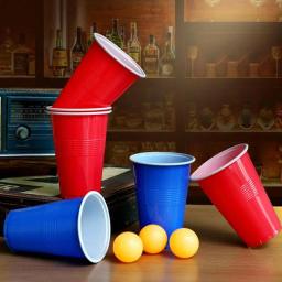 Table Tennis Ball Set para adultos, Bachelor Pong, Beer Drinking Cup, vermelho e azul, 12 copos e bolas, bar ao ar livre, 12 - Image 4