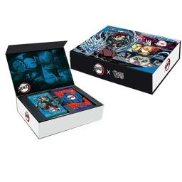Novo anime demônio slayer caixa de cartões passatempo coleção tcg jogando jogo kamado tanjirou kamado nezuko cartão de personagem - Image 3