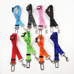 Cinto de segurança para cães, Arnês para cães, Ajustável, Durável, Nylon, Refletivo, Tecido Bungee, Tether, Suprimentos de viagem de carro - Image 2