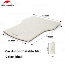 Naturehike auto-inflável carro camping cama, colchão inflável automático, viagem ao ar livre portátil esponja Tup, auto almofada de ar - Image 1