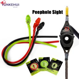 1pc tiro com arco peep sight buraco 30cm arco composto tiro visando puxar corda olho mágico caça ao ar livre acessórios de visão - Image 1