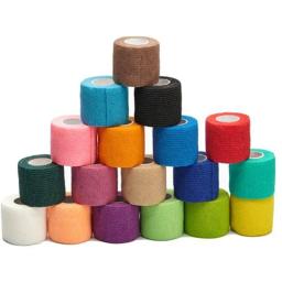 1pc à prova dwaterproof água terapia médica auto adesivo bandagem muscular fita dedo articulações envoltório kit de primeiros socorros pet bandagem elástica 2.5-10cm - Image 2