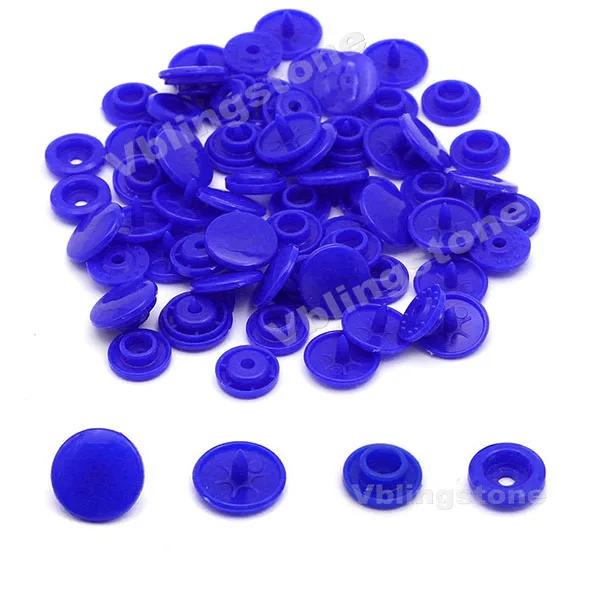 Botões de pressão de plástico redondo para roupas, prendedores de pressão, roupas para bebês, babadores e bolsas, botão T5, 12mm, 100 conjuntos, atacado - Image 1