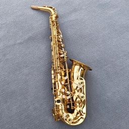 Saxofone Alto Eb Tune com Boquilha Case, Feito no Japão, Instrumento Musical de Latão, Laca Dourada, Frete Grátis, 275 Chegada - Image 1