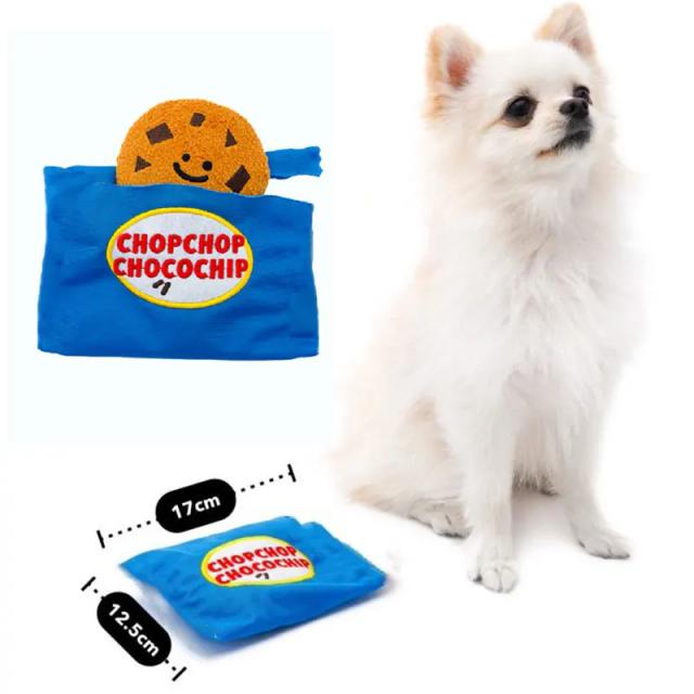 Cute Cookies Toy: Brinquedo de Mastigar para Cães, Escova de Dentes, Sons de Lixa e Cuidado Dental para Filhotes