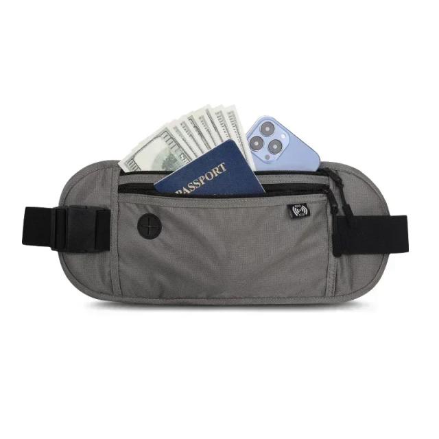 Bolsa de Cintura de Viagem Invisível para Passaporte - Carteira de Segurança Escondida