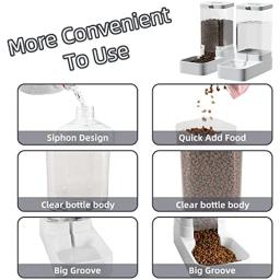 Alimentador automático de água para animais de estimação, adequado para consumo diário, consumo de gatos pequenos e médios, 2,1 kg, 3.8L - Image 4