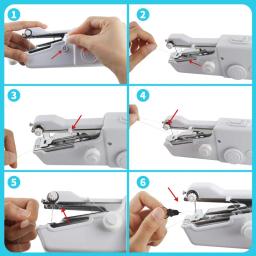 Handheld Mini Máquina De Costura Portátil, Ferramenta De Reparação Rápida Doméstica Elétrica, Artesanato, Casa E Uso De Viagens - Image 3