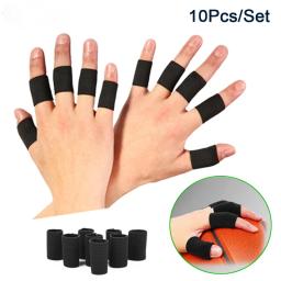 10 pçs elástico luvas de dedo esportes apoio artrite dedo guarda ao ar livre basquete voleibol dedo proteção venda quente - Image 2