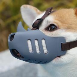 Soft Silicone Pet Boca Máscara, focinho do cão, respirável, parar de latir, morder, mastigar, cão Suprimentos, pequeno, médio Cães - Image 3