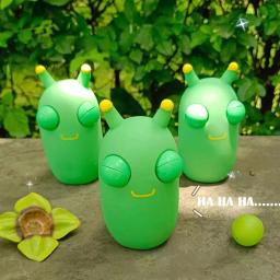 Engraçado Eyeball Burst Squeeze Toy, Green Eye Caterpillar Pinch Toys, Stress Fidget Toy, Brinquedo de Descompressão Criativo para Adultos e Crianças, 4pcs - Image 3