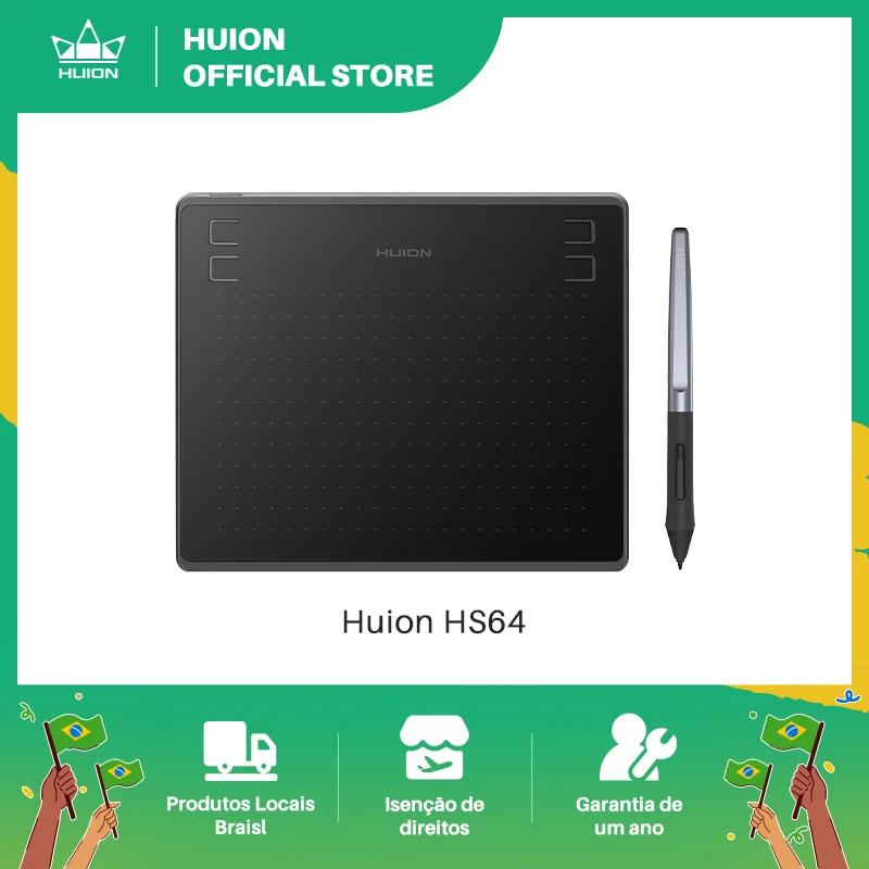 Huion hs64 6x4 polegadas de desenho gráfico tablets telefone tablet ferramentas de pintura com bateria-livre stylus para windows android e macos mesa digitalizadora - Image 1