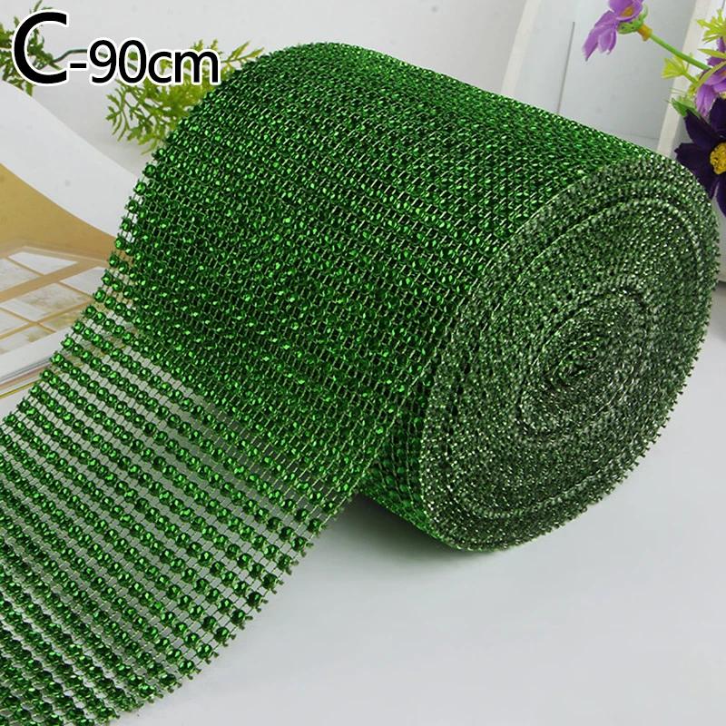 Strass Cadeia Cadeia Copo, Fita Brilhante, Aparar Malha, Imitação Oca De Cristal, DIY, Decoração Da Festa De Casamento, 24 Fileiras - Image 1