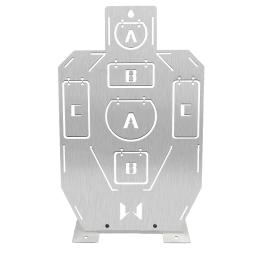 Tiro treinamento de metal alvo tiro quadro prática alvo código claro automático rebote durável metal alvo placas de tiro - Image 2