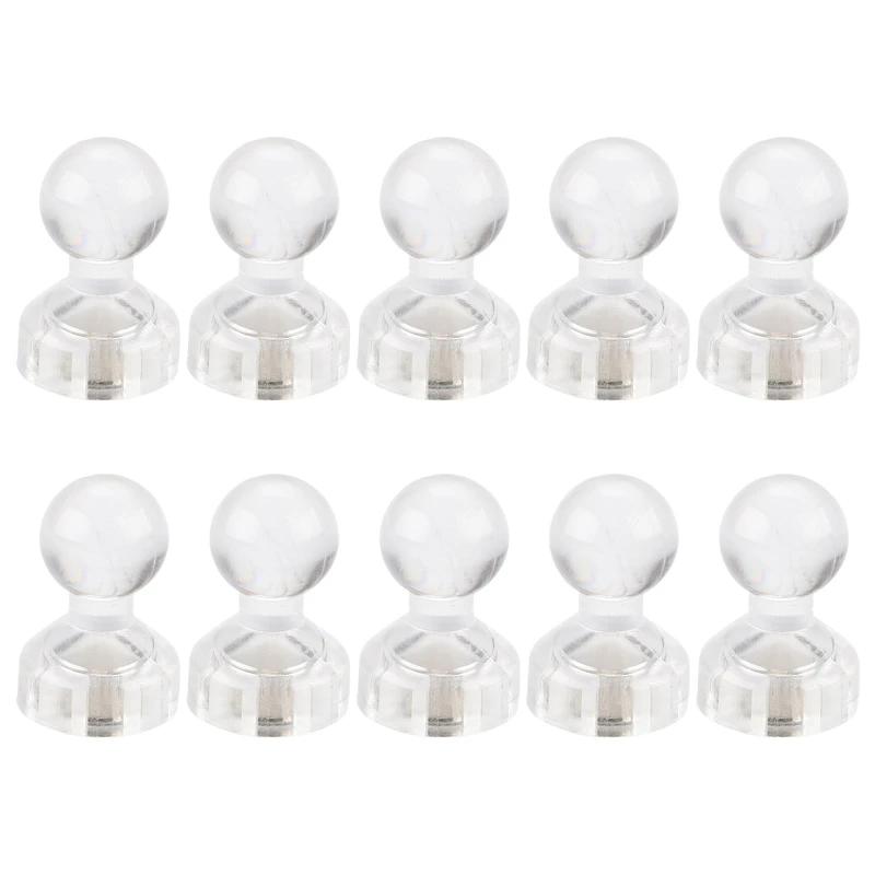 10 PCS Pequenos Alfinetes Magnéticos Ímãs Escritório 8 Cores Alfinetes Magnéticos Fortes - Image 1