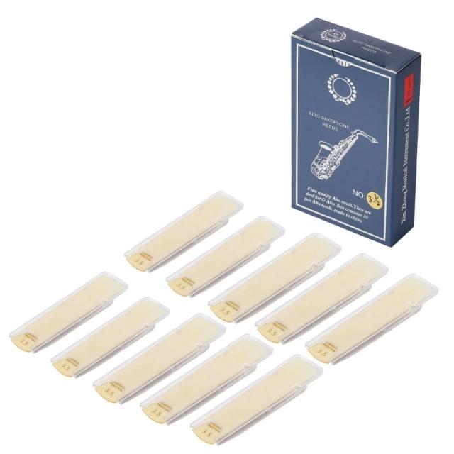 Palhetas para Saxofone Eb Alto com Durezas de 1.0 a 3.5 - Acessórios Resistente com 10 Unidades