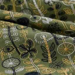 O algodão e o linho bordaram a tela, tela decorativa para o vestido feito à mão, saco, diy, diy - Image 3