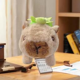 Boneca Capivara em movimento interativa – Brinquedo eletrônico infantil de pelúcia para animais de estimação - Image 3