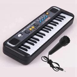 ABS Digital Teclado Piano Eletrônico com Mic, 37 Teclas, Brinquedo Musical Educacional - Image 3