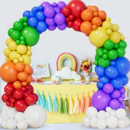 Kit de arco-íris colorido para guirlanda de balão, decoração de festa de aniversário de casamento, decoração de chá de bebê infantil, balões de látex multicoloridos - Image 2