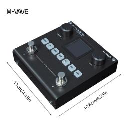 M-VAVE-Efetor multifuncional de pedal de guitarra e baixo, bateria embutida, 80 presets editáveis, 6 módulos de efeitos - Image 2