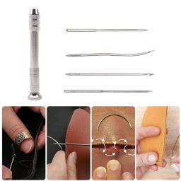 Conjunto multifuncional de costura de couro PU, DIY Leather Punch Stitching Repair Tool Agulhas de costura substituíveis, suprimentos artesanais - Image 6