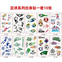 Tatuagem Falsa Temporária Adesivos, Tatuagem de Esportes Infantil, Basquete, Futebol, Beisebol, Impermeável, Descartável - Image 6