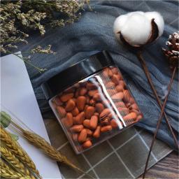 1PC Embalagem De Plástico Garrafa PET Transparente Vazio Seal Garrafas Circular Balde Armazenamento Biscuit Jar Food Grade Seal Tank Container - Image 4