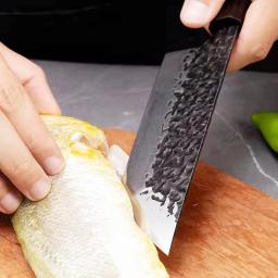 Conjunto de Facas Chef Forjado, Facas Japonesas Martelo, Kiritsuke Santoku Knife, Cleaver Salmon Sushi Knife, 90Cr18MoV - Image 5