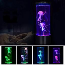 Jellyfish Aquarium Lamp, Fantasia LED USB Table Night Light, Presente Infantil, Iluminação para Casa, Decoração do Quarto, 5 Cores, Nocna - Image 3