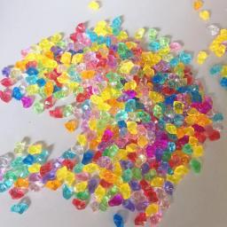 Peças de jogo para jogos de tabuleiro, peça irregular, diamante de cristal acrílico, 6*9*5mm, 200 tamanhos, multicores - Image 4