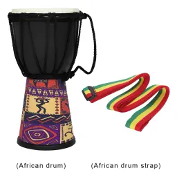 Africano profissional Djembe tambor, tambor artesanal tradicional, instrumento musical esculpido, 4 em - Image 4
