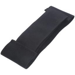 Protetor de hóquei para cinta de perna de goleiro gelo atlético preto poliéster ajustável caneleira senhorita - Image 1