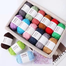 50g algodão sincero enchimento leite fio de algodão lã fio bola artesanal diy crochê tecido cobertor material saco - Image 1