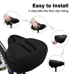 Bicicleta assento almofada capa para bicicleta ergométrica, bicicleta tampa de assento para peloton, cruzador, assentos de bicicleta estacionários - Image 2