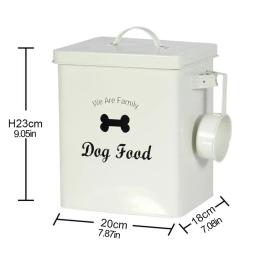 Grande capacidade selada pet food armazenamento balde, alimentadores do cão, umidade prova, recipiente de cozinha - Image 5