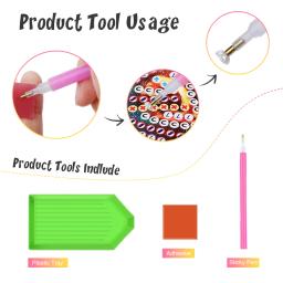RUOPOTY-Kits de Pintura para Adultos, 5D Forma Especial, Cristal Strass Artesanato Tigre, Animais Decoração da Parede, Presente DIY - Image 4