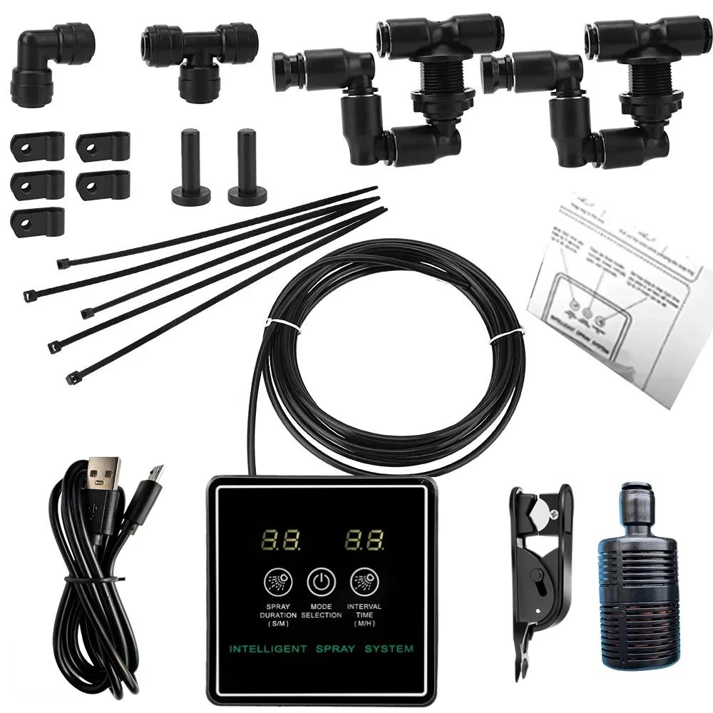 Inteligente Reptile Fogger Set, Touch Screen, Controle Sprinkler, Umidificador Eletrônico, Timer Mist, Forest Spray System - Image 1