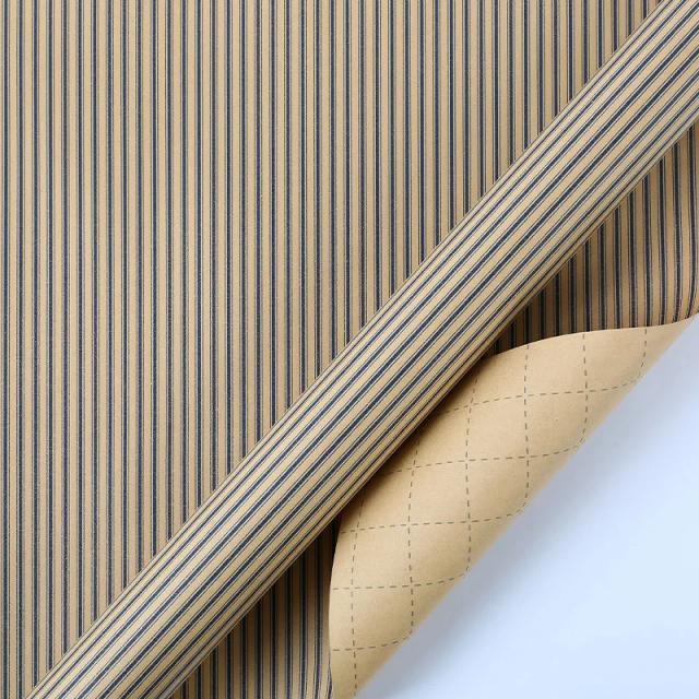 Papel de Embrulho Kraft Clássico Azul para Presentes Masculinos e Floristas - Tamanho 50x70cm