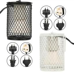Lâmpada de aquecimento para répteis, 100w, para tartaruga, cobra, lagarto, e27, aquecedor infravermelho de cerâmica, gaiola anti-queimadura, protege pintinhos de incubação - Image 2