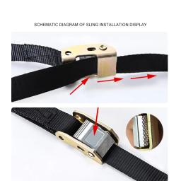 Ginásio Ajustável Fitness Anéis com Fivelas, Anéis De Ginástica, Crossfit, ABS Longo, Pull Ups Corda, Acessórios Esportivos, 1 Par - Image 5