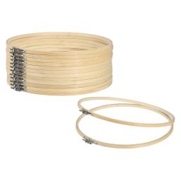 Ajustável Bambu Bordado Hoop Anel, Círculo De Bambu, Ponto Cruz, Artesanato De Arte, Decoração De Costura, 12PCs, 6 em, 8 em, 9 em, 10 em, 12 em - Image 1