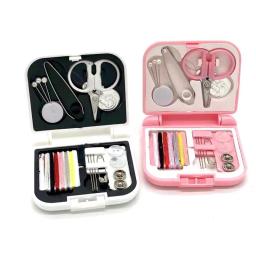Mini Kits de costura de viagem portáteis, fios de agulha multifunções, estojo de armazenamento, trabalho manual, acessórios de costura, ferramentas - Image 2