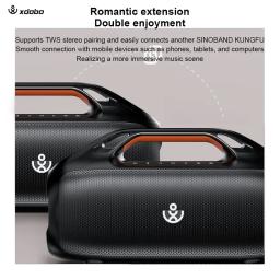 Alto-falante Bluetooth portátil, caixa de som de alta potência Subwoofer impermeável ao ar livre, 360 Omnidirectional Sound Wave Column, cartão TF, 160W - Image 5